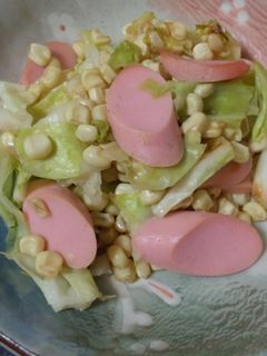 ☆キャベツとコーンのバター醤油炒め☆-レシピのメイン写真