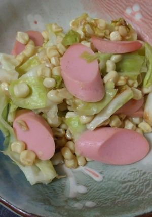 ☆キャベツとコーンのバター醤油炒め☆-レシピのメイン写真