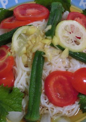 塩レモン・冷麦パスタ♪♪♪-レシピのメイン写真