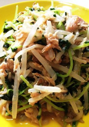 豆苗もやし炒め-レシピのメイン写真