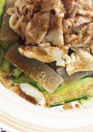 豚もも肉薄切りでゴマだれサラダ-レシピのメイン写真