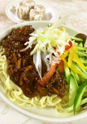 ナス入りジャージャー麺-レシピのメイン写真