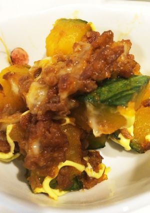 簡単★かぼちゃのミートソース焼き-レシピのメイン写真