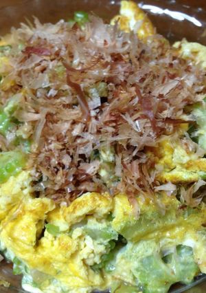 ゴーヤ玉子とじ 大葉かつお風味-レシピのメイン写真