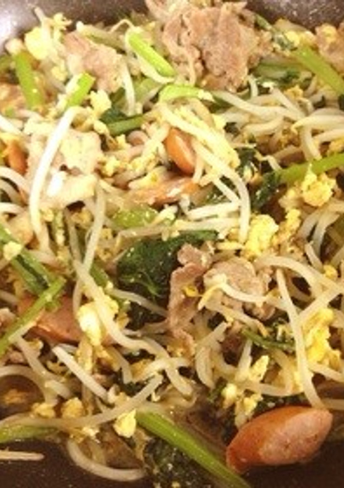小松菜豚もやし！ササっと中華炒め♩-レシピのメイン写真