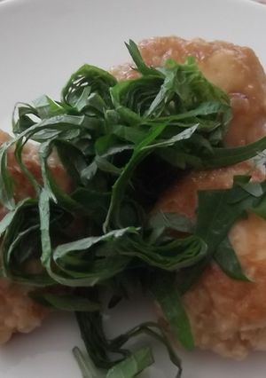 ふわふわ♪鶏の照り焼きハンバーグ-レシピのメイン写真