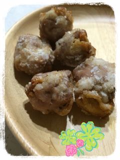 豚コマと油揚げの竜田揚げ-レシピのメイン写真