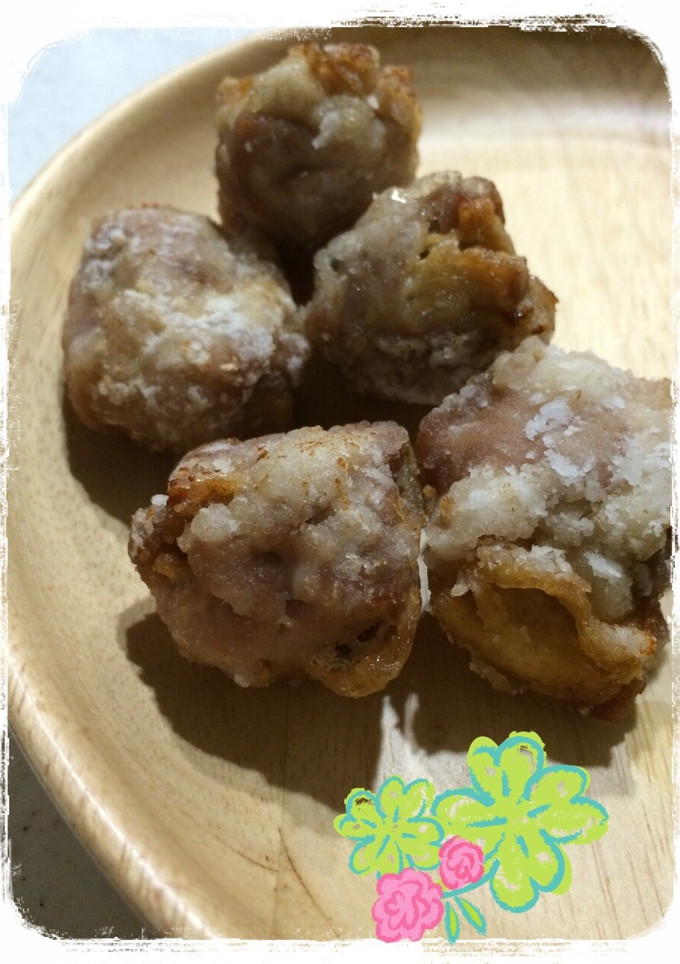 豚コマと油揚げの竜田揚げ-レシピのメイン写真