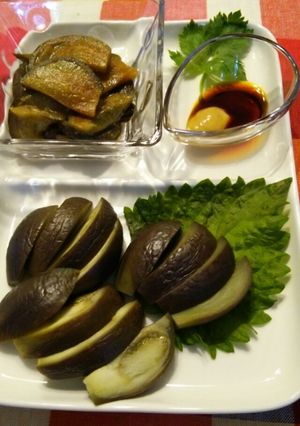丸なすde！蒸しなす＊からし醤油♪-レシピのメイン写真
