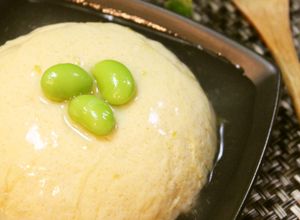 簡単一品＊卵と豆腐のレンジ蒸し柚子胡椒餡-レシピのメイン写真