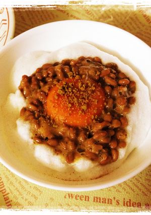 ふわふわ納豆卵ごはん〜カレー風味〜-レシピのメイン写真