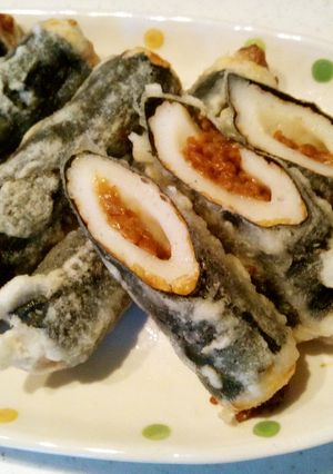 納豆ちくわの磯辺揚げ☆-レシピのメイン写真