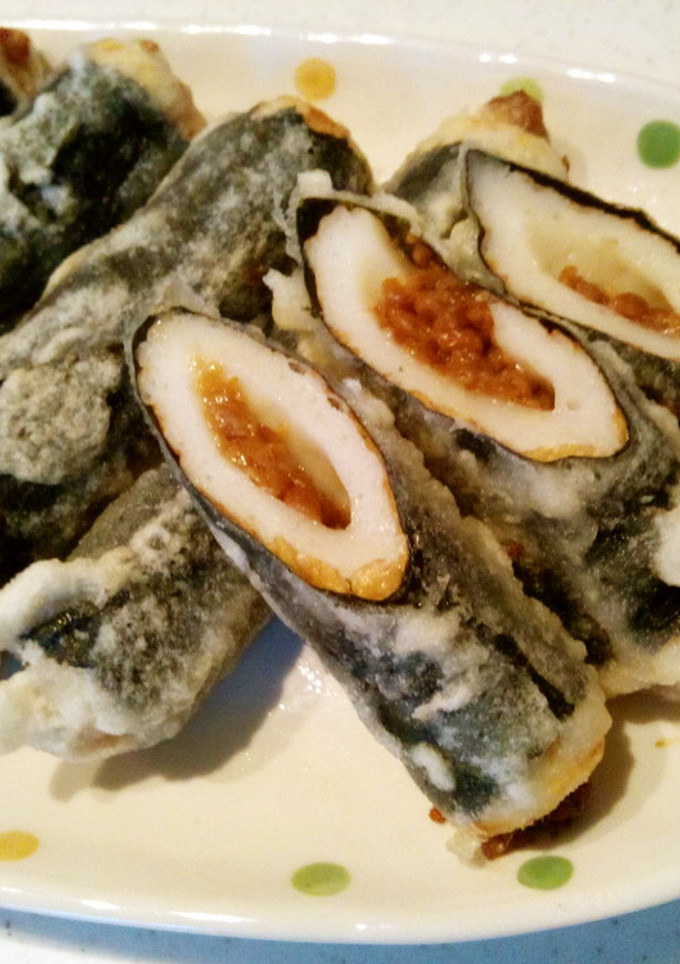 納豆ちくわの磯辺揚げ☆-レシピのメイン写真