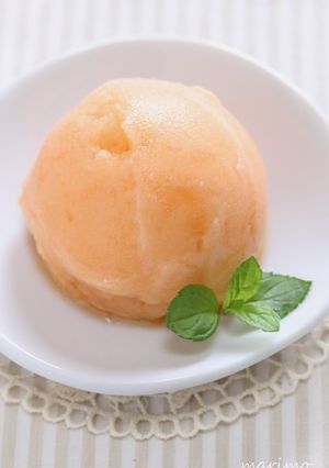 ５分で完成♪簡単メロンシャーベット-レシピのメイン写真