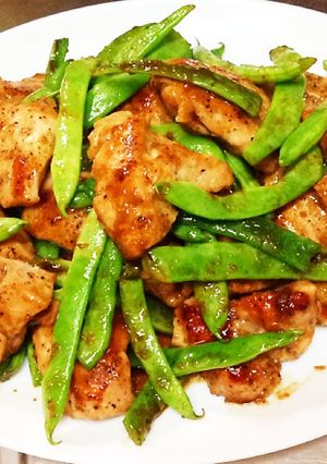 鶏胸肉とインゲンのニンニク醬油炒め-レシピのメイン写真