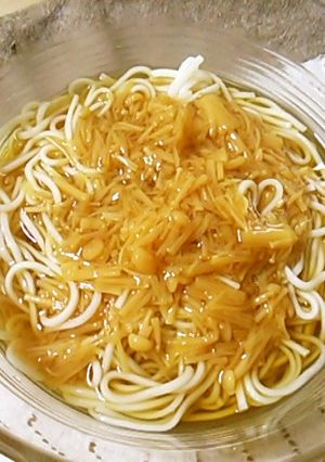 暑い日にサッと簡単★ナメタケひやむぎ-レシピのメイン写真