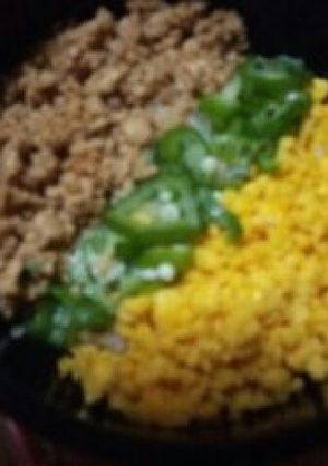 泡だて器で簡単そぼろ丼-レシピのメイン写真