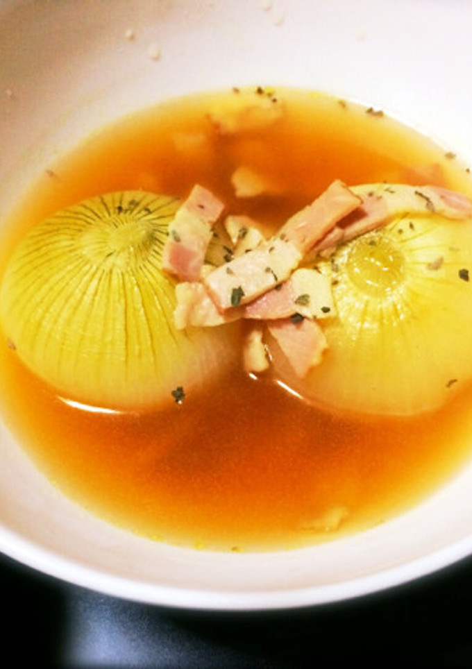 新玉ねぎ丸ごとスープ-レシピのメイン写真
