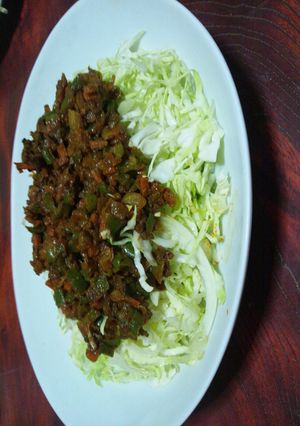 千切りキャベツのカレーソースがけ-レシピのメイン写真