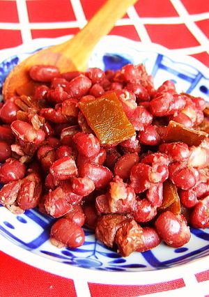 むくみに◎小豆レーズン昆布の煮物-レシピのメイン写真