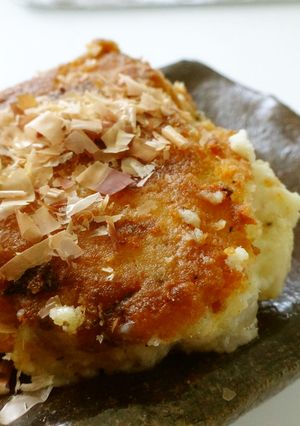 おから笹身ハンバーグ　～醤油お好み焼風-レシピのメイン写真