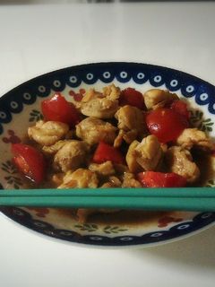 さっぱり!鶏ももトマトの酢醤油炒め♬。•-レシピのメイン写真