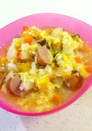 簡単、孫達のための栄養満点「雑炊」-レシピのメイン写真