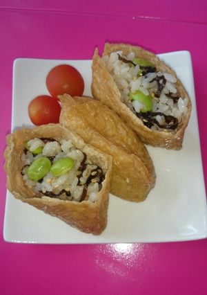 冷凍ご飯でも♪混ぜるだけ簡単いなり寿司♪-レシピのメイン写真
