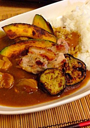 夏野菜と二種類の豚バラカレー☆-レシピのメイン写真