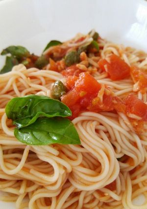 そうめんDE冷製カペリーニ風♪-レシピのメイン写真