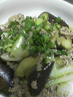 満腹♪豚ひき肉とナスde中華風どんぶり-レシピのメイン写真