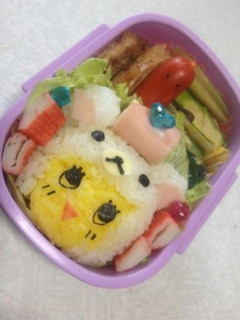 コリラックマふなっしー**キャラ弁-レシピのメイン写真