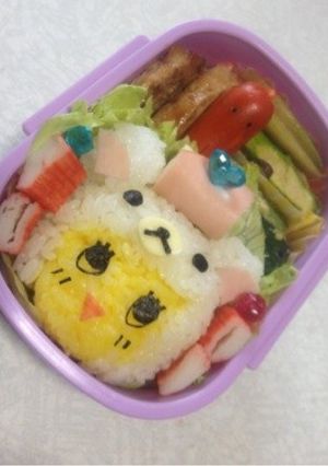 コリラックマふなっしー**キャラ弁-レシピのメイン写真
