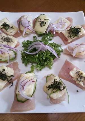 とろけるチーズでお刺身-レシピのメイン写真