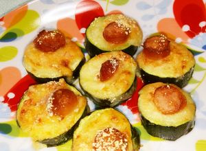ズッキーニとウインナーのチーズ焼き-レシピのメイン写真