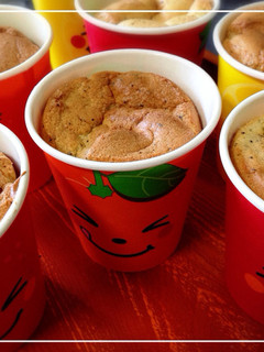 紙コップで紅茶シフォンケーキ-レシピのメイン写真