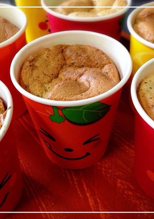 紙コップで紅茶シフォンケーキ-レシピのメイン写真