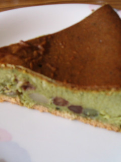 簡単♪抹茶と甘納豆のチーズケーキ-レシピのメイン写真