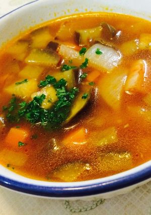 ナスのミネストローネ-レシピのメイン写真
