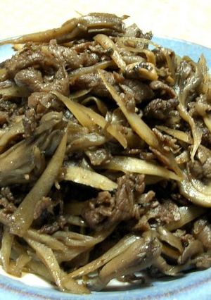 ご飯の友！〓牛肉・舞茸・ごぼうの甘辛煮-レシピのメイン写真