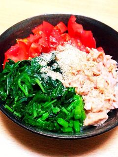 夏バテ防止!モロヘイヤとトマトの素麺-レシピのメイン写真