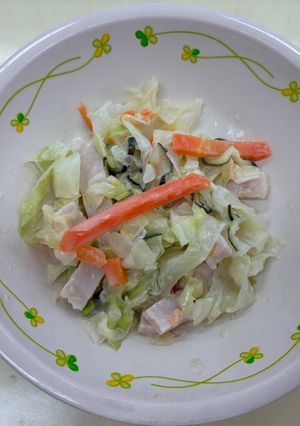 ハムマヨサラダ☆給食メニュー-レシピのメイン写真
