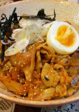 １５分レシピ♪濃厚コクうま豚キムチ丼-レシピのメイン写真