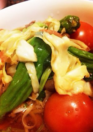 素麺でも♬野菜たっぷり冷やしうどん-レシピのメイン写真