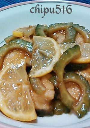夏バテ解消！　鳥胸肉とゴーヤとレモン炒め-レシピのメイン写真