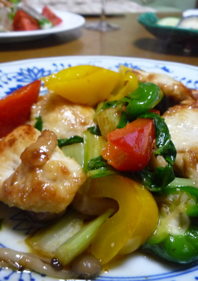 鶏胸肉と夏野菜の蒸し炒め-レシピのメイン写真