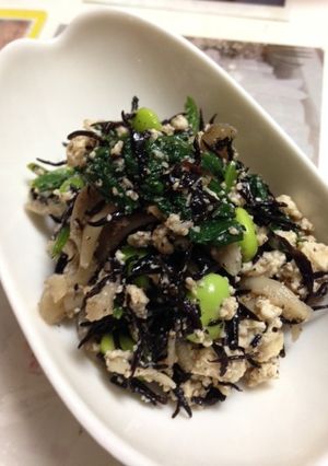 野菜きのこ枝豆ひじき白和え-レシピのメイン写真