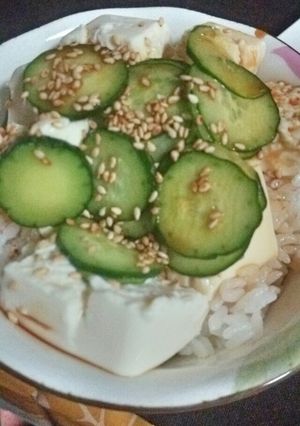 ｻｯﾊﾟﾘ豆腐丼-レシピのメイン写真