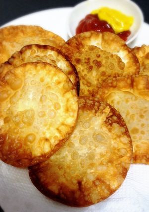 餃子の皮でツナチーズ揚げ♡-レシピのメイン写真