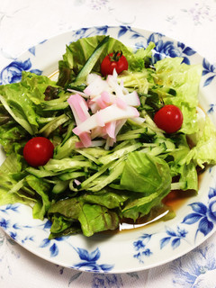 さっぱりサラダなひんやりうどん-レシピのメイン写真
